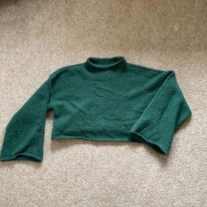 FREE PEOPLE bell sleeve cropped sweater